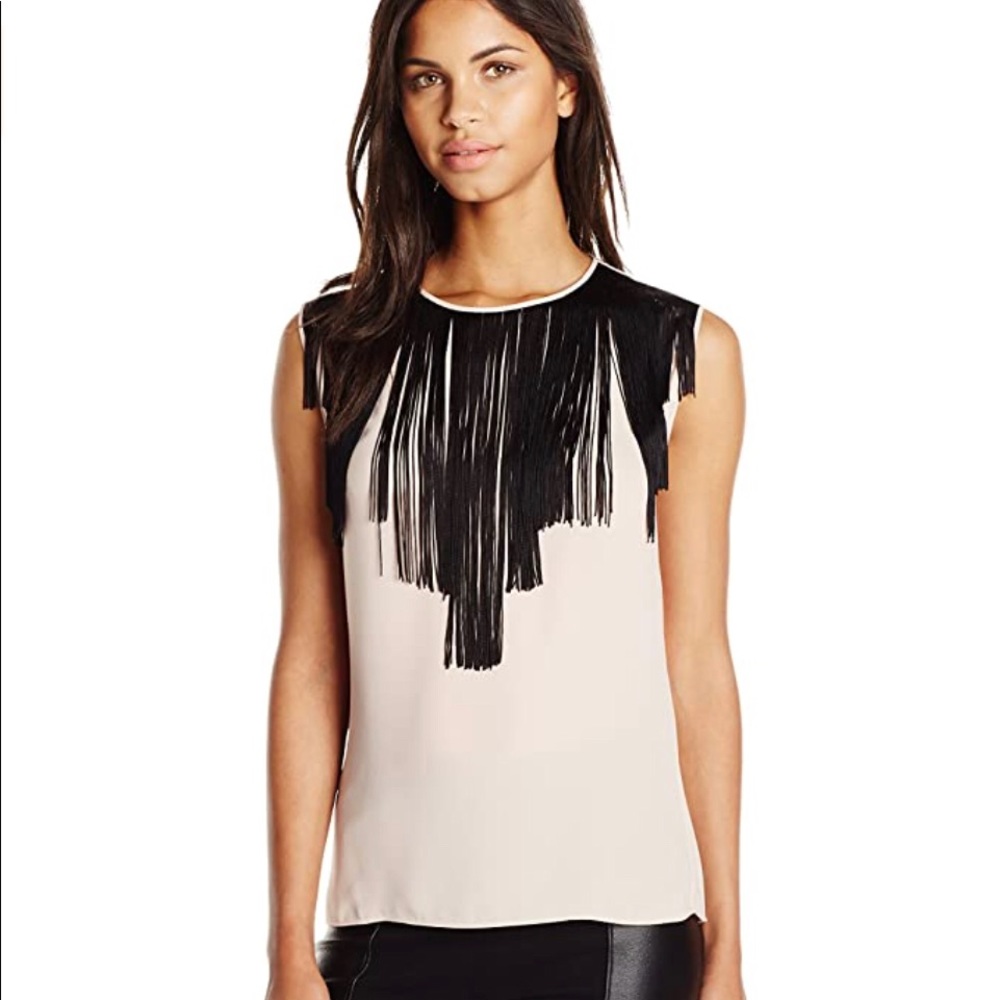 BCBG Fringe Blouse